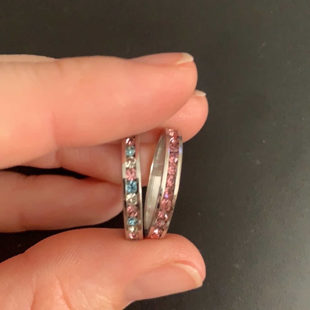 Sterling silver stackable rings - Picture 4 of 7